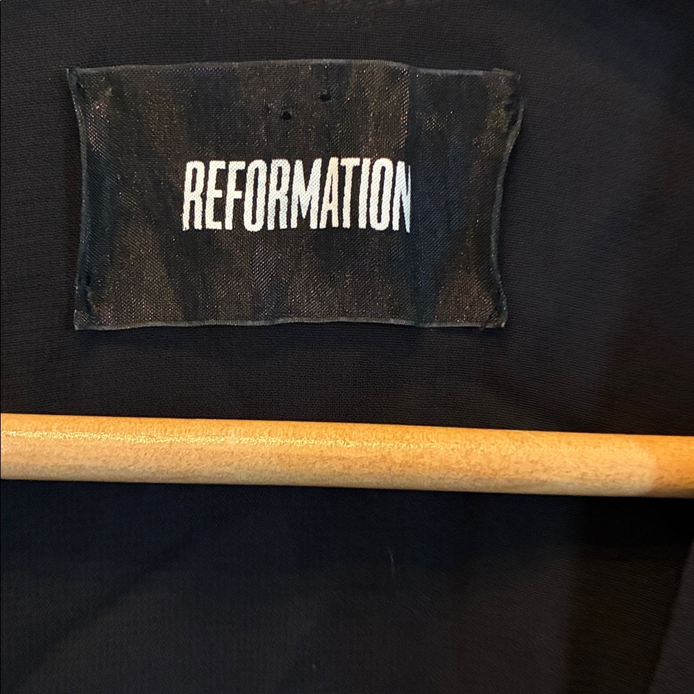 Reformation Black wrap Dress - Picture 5 of 6